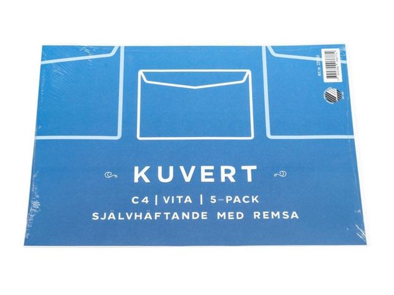 Kuvert konsument C4 90g vit Remsa 5/fp