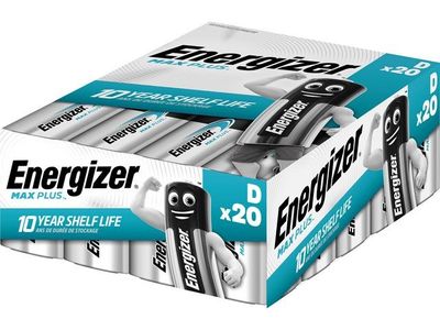 Batteri ENERGIZER Max Plus D 20/fp