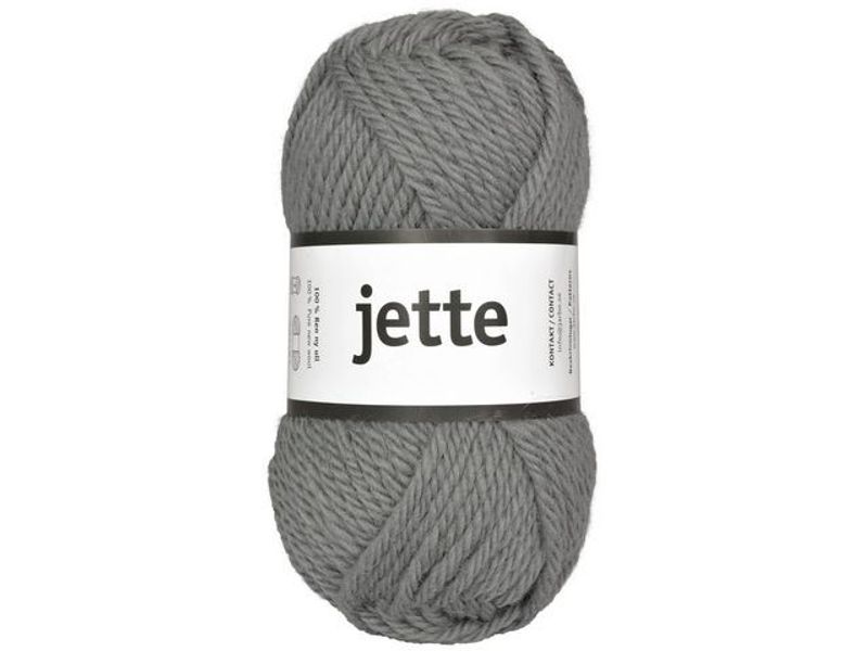 Ullgarn Jette 50g grå