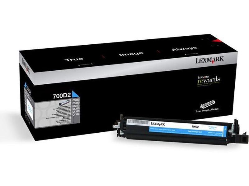 Developer LEXMARK 70C0D20 700D2 40K cyan