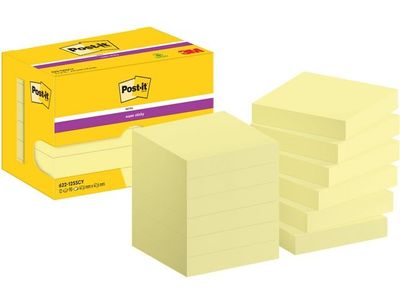 Notes POST-IT SS 47x47mm gul 12/fp