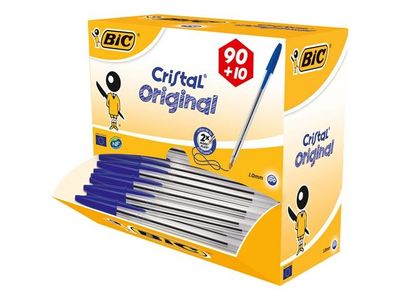 Kulpenna BIC Cristal 1,0 blå 100/fp