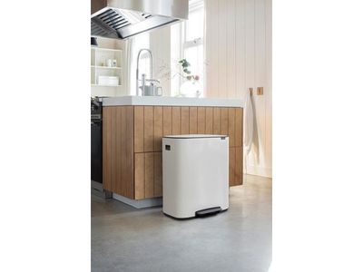 Papperskorg BRABANTIA Pedal Bo 2x30L vit