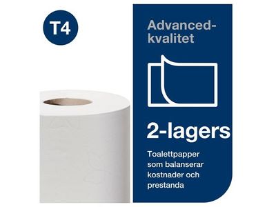 Toalettpapper TORK Adv T4 2-lag 4/fp