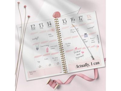 Kalender Life Planner Pink A5 24/25