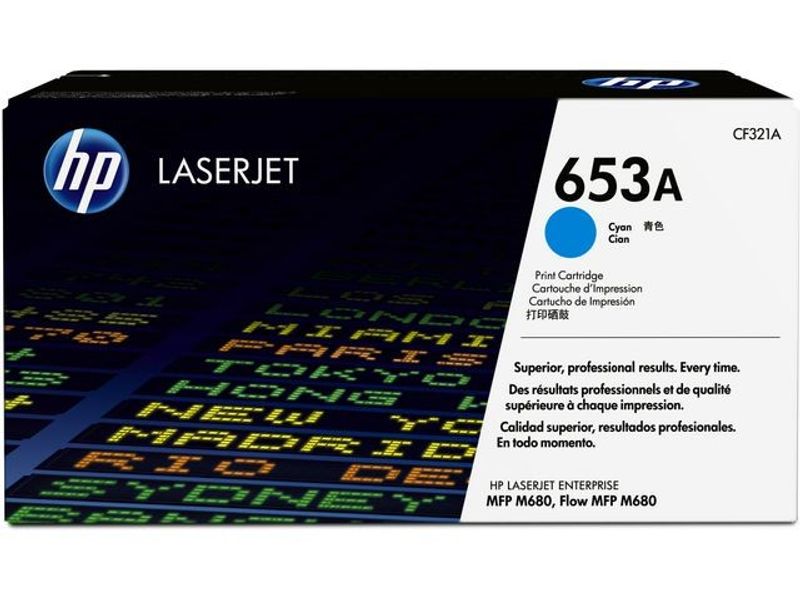 Toner HP CF321A 653A 16,5K cyan