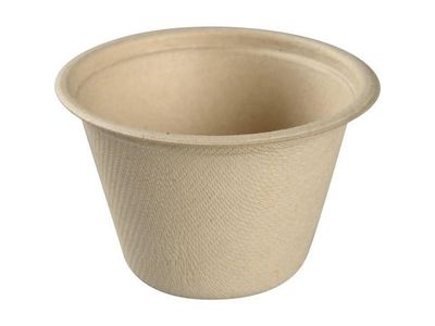 Portionsbägare bagasse natur120ml 100/fp
