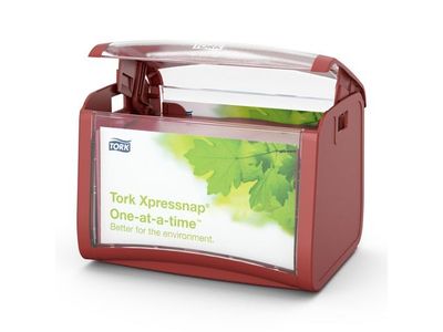 Dispenser TORK N4 Xpressnap S röd