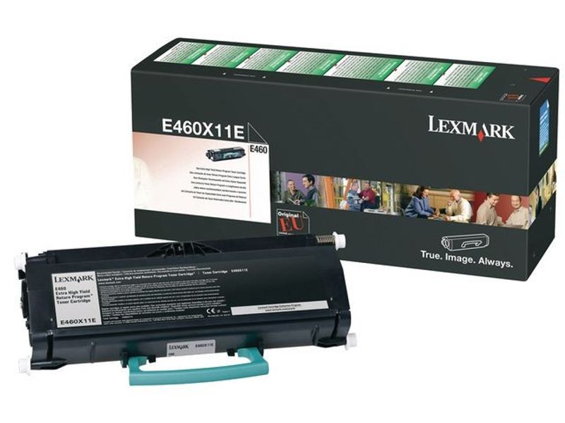 Toner LEXMARK E460X11E 15K svart