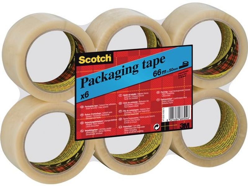 Packtejp SCOTCH 371 PP 50mmx66m Klar6/fp