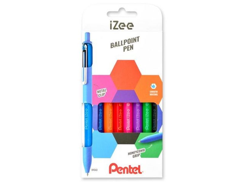 Kulpenna PENTEL iZee sort.färg 8/fp