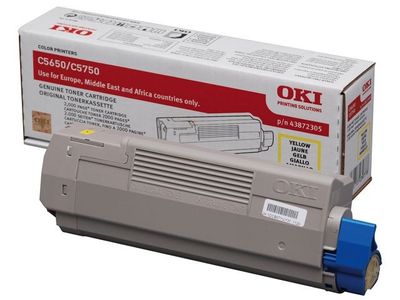 Toner OKI 43872305 2K gul