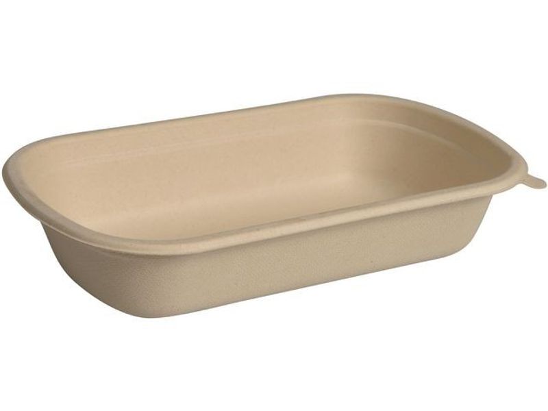 Matlåda takeaway Bagasse 1000ml 125/fp