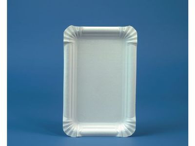 Tallrik Pure kantig 13x20cm vit 250/fp