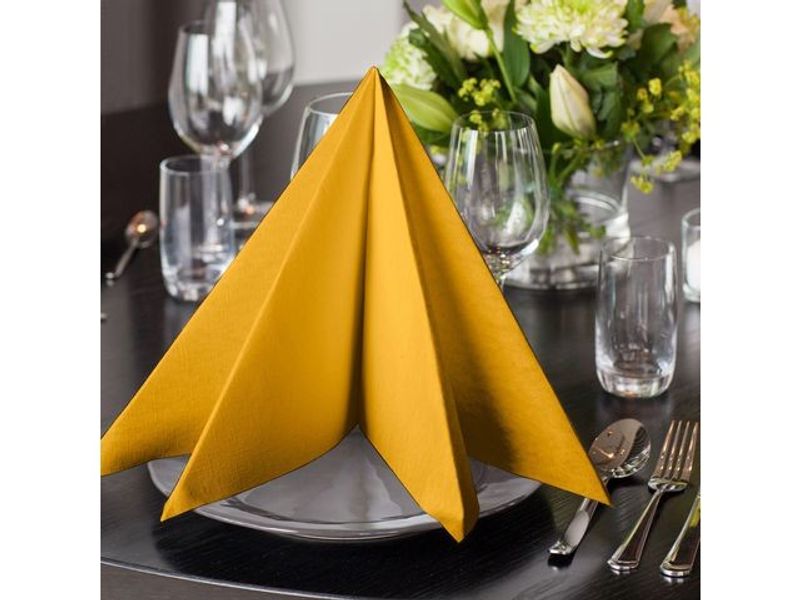 Servett TORK LinStyle 39x39cm gul 50/fp