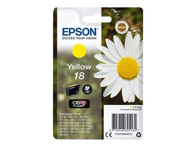 Bläckpatron EPSON C13T18044012 gul