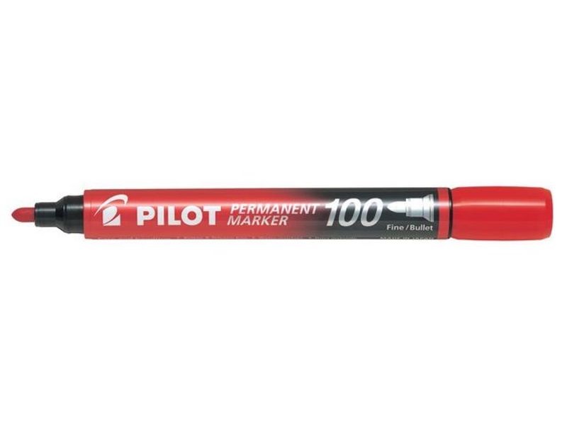 Pilot märkpenna rund SCA 100 1mm röd