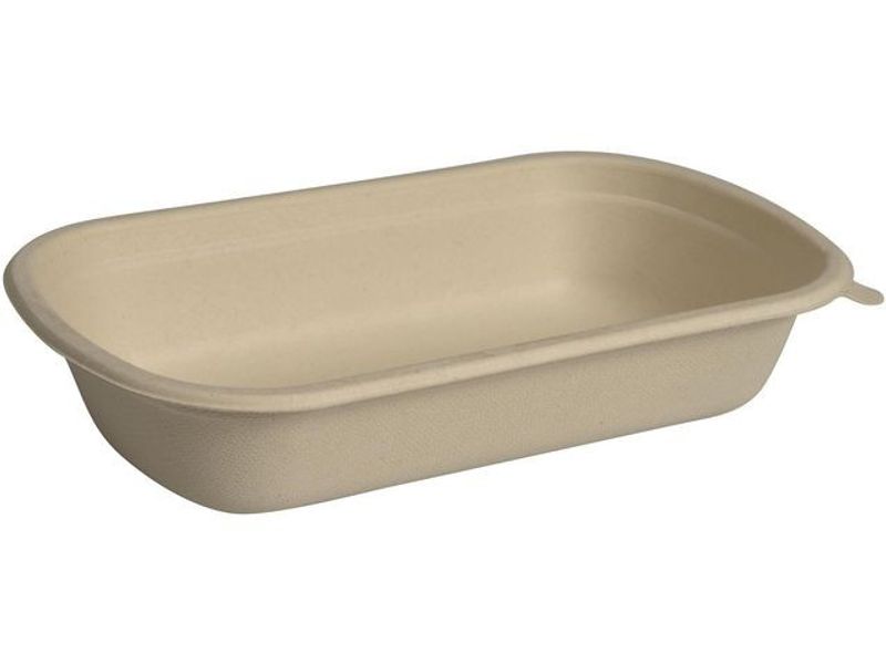 Matlåda takeaway Bagasse 750ml 1f 125/fp