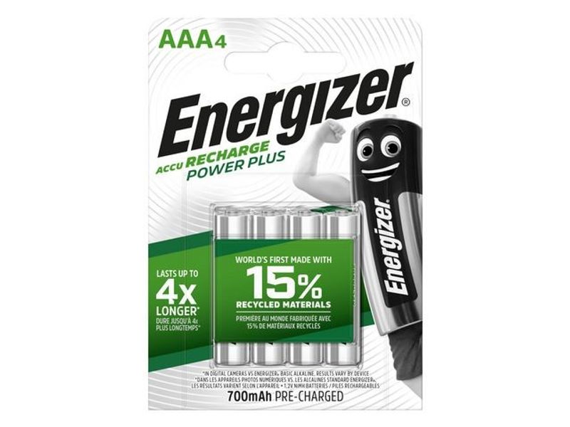 Batteri Laddbar ENERGIZER P-P AAA 4/fp