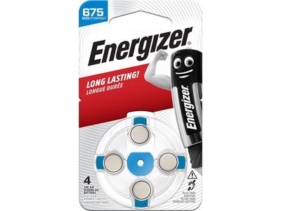 Batteri ENERGIZER hörsel 675 blå 4/fp