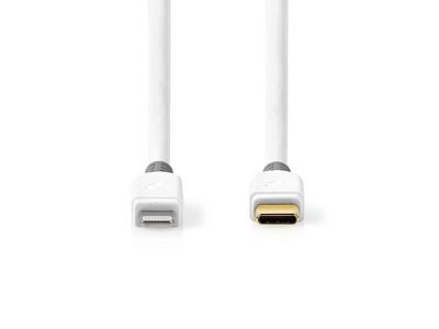 Kabel NEDIS Lightning - USB-C 2m vit