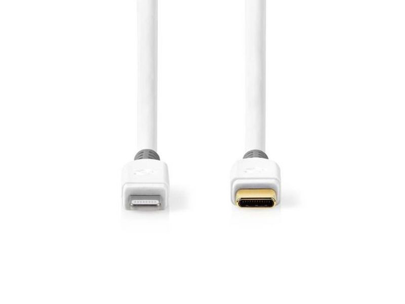 Kabel NEDIS Lightning - USB-C 2m vit