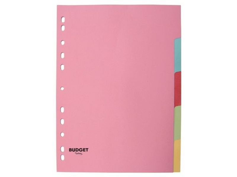 Kartongregister LYRECO budget A4 5-flik