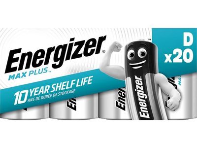 Batteri ENERGIZER Max Plus D 20/fp