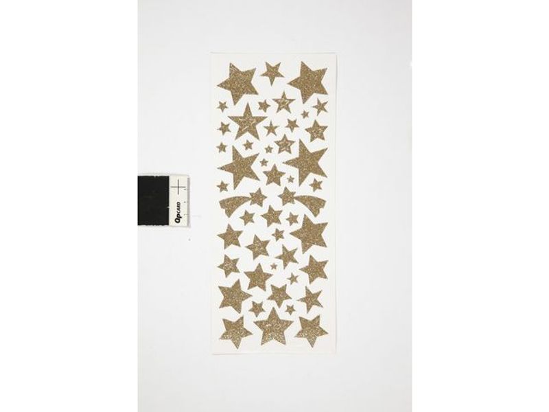 Glitterstickers guld stjärnor 110/fp