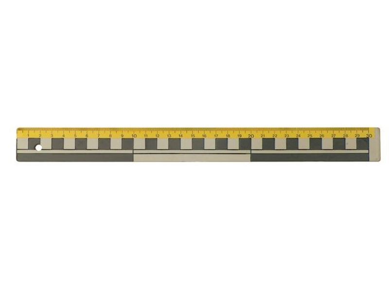 Linjal 30cm dm/cm/mm-grader plast 10/fp