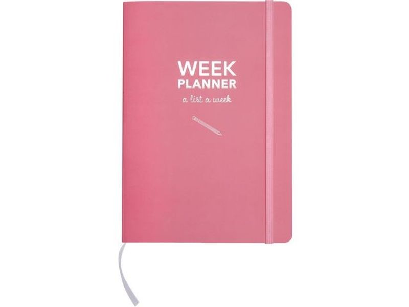 Kalender Week planner odaterad rosa 1051