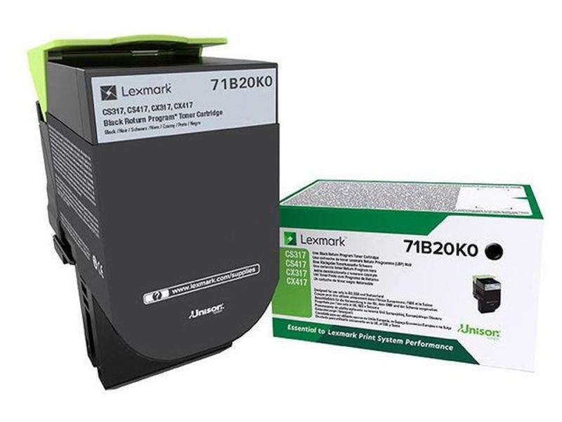 Toner LEXMARK 71B20K0 3K svart