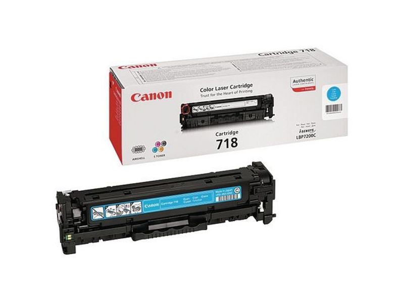 Toner CANON 2661B002 718C 2,9K cyan