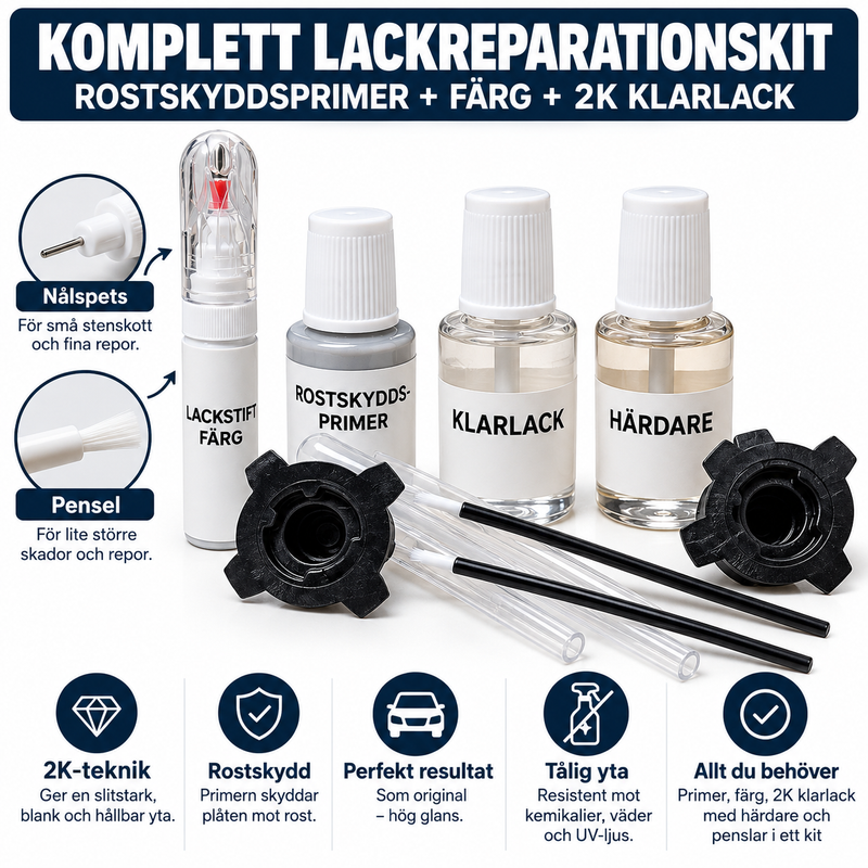 Lackstiftskit Deluxe – komplett reparationskit