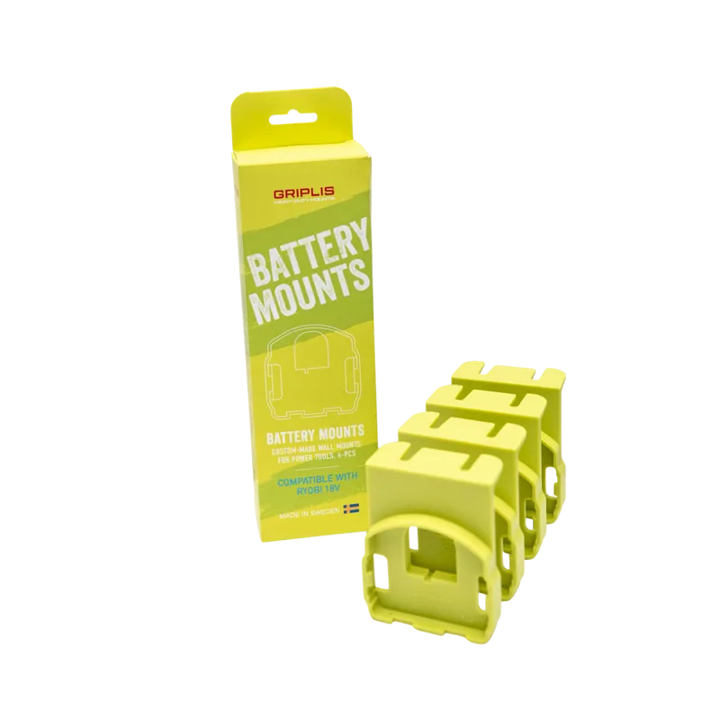 Batterifäste Ryobi 18V 4-Pack