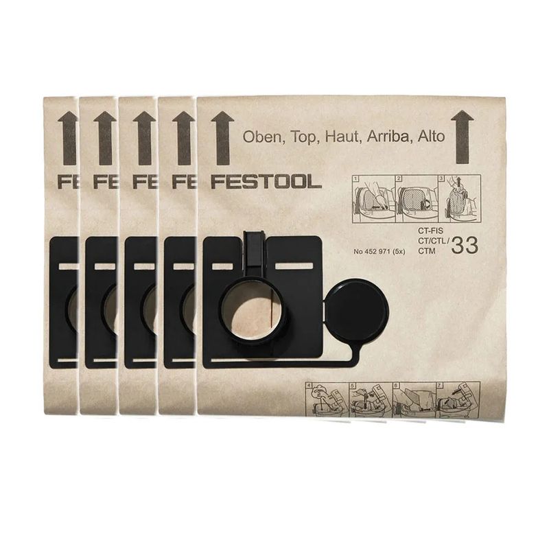Festool - Dammsugarpåsar - FIS-CT 33/5x