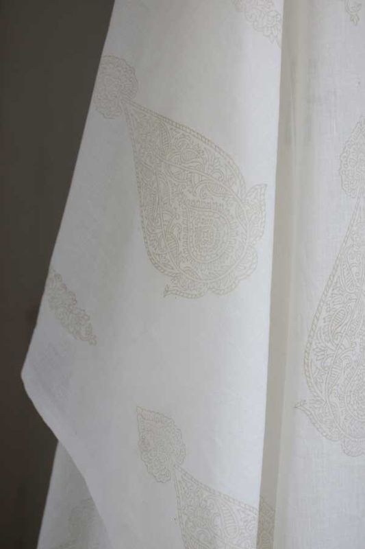 Stuvbit 1,35 meter voile - Pendel beige - 150 cm bred