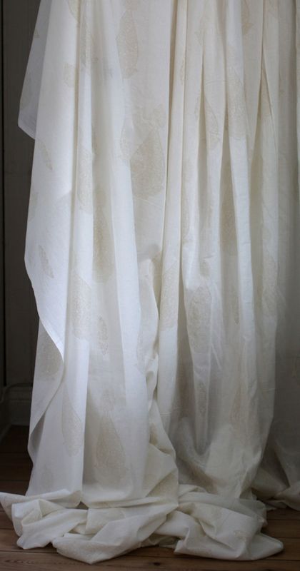 Stuvbit 0,5 meter voile - Pendel beige - 150 cm bred