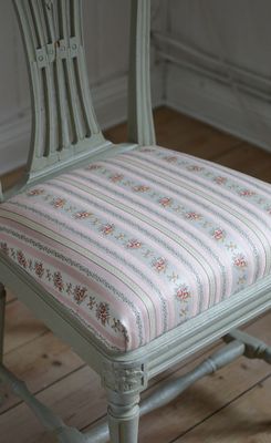 Möbeltyg gustaviansk stil - Lovisa rosa nr 11/38
