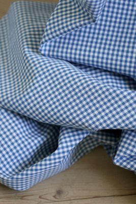 Rutigt tyg - 3x3mm - sky blue