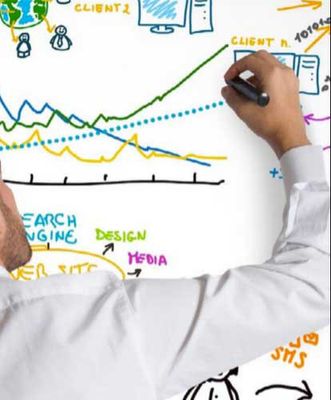 Dekorplast - whiteboard 45 x 150 cm