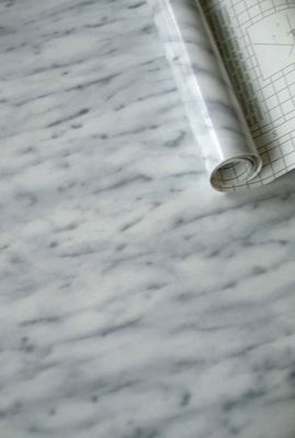 Dekorplast - ljusgrå marmor 45 x 200 cm