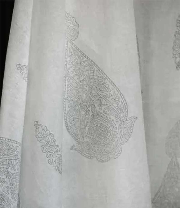 Stuvbit 2 meter voile - Pendel grå - 150 cm bred