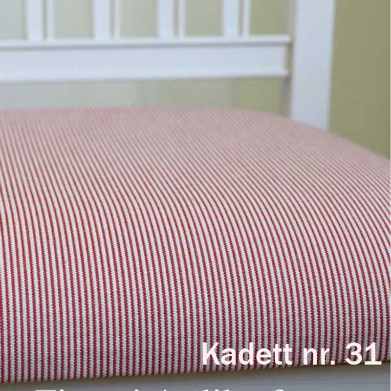 Smalrandigt marinblått möbeltyg - Kadett Rand nr.51