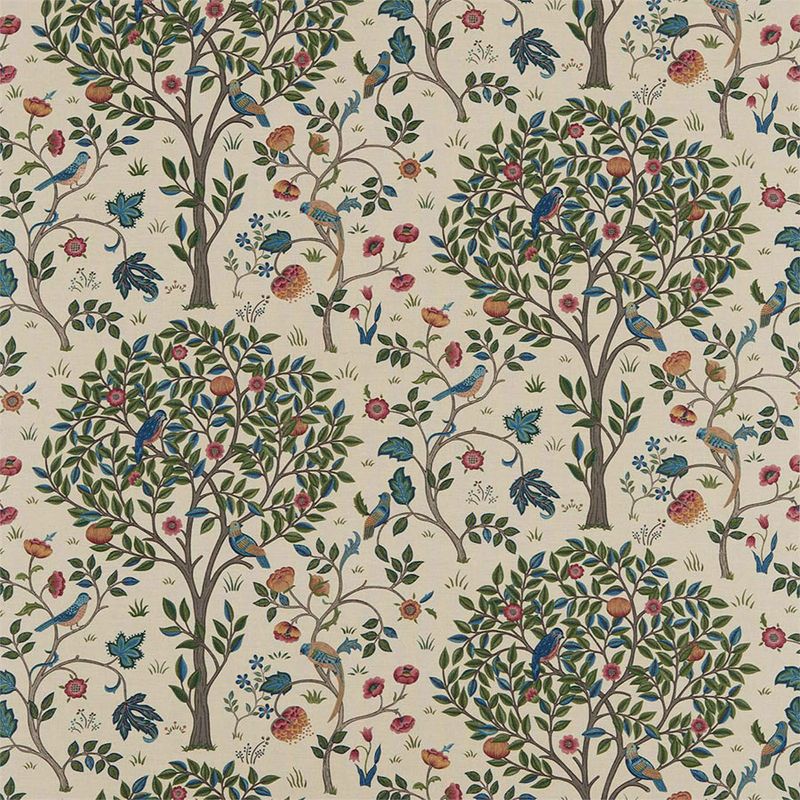 Möbeltyg William Morris Kelmscott tree woad/wine