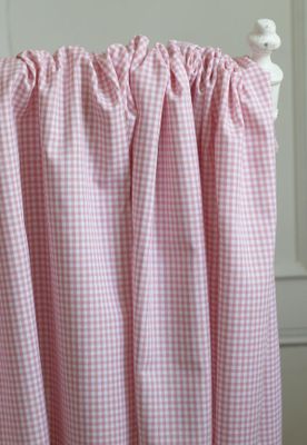 Rutigt tyg - 3x3mm - gammelrosa