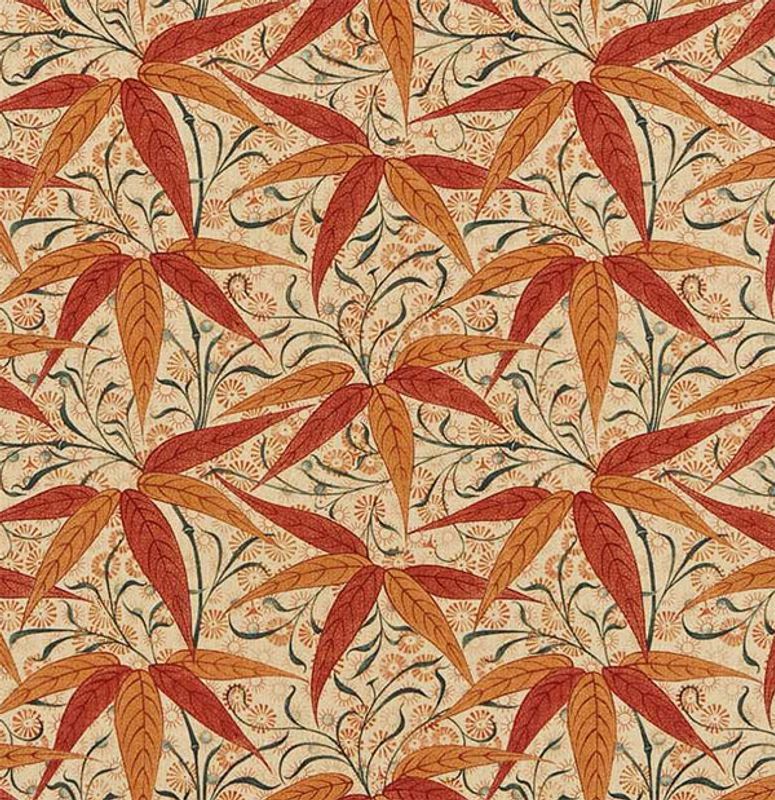 Möbeltyg - William Morris Bamboo russet/sienna