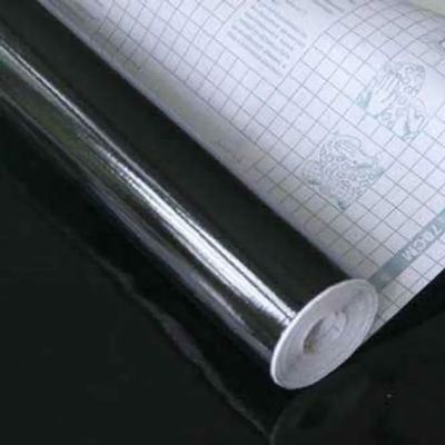 Dekorplast plast 67cm bred - svart blank