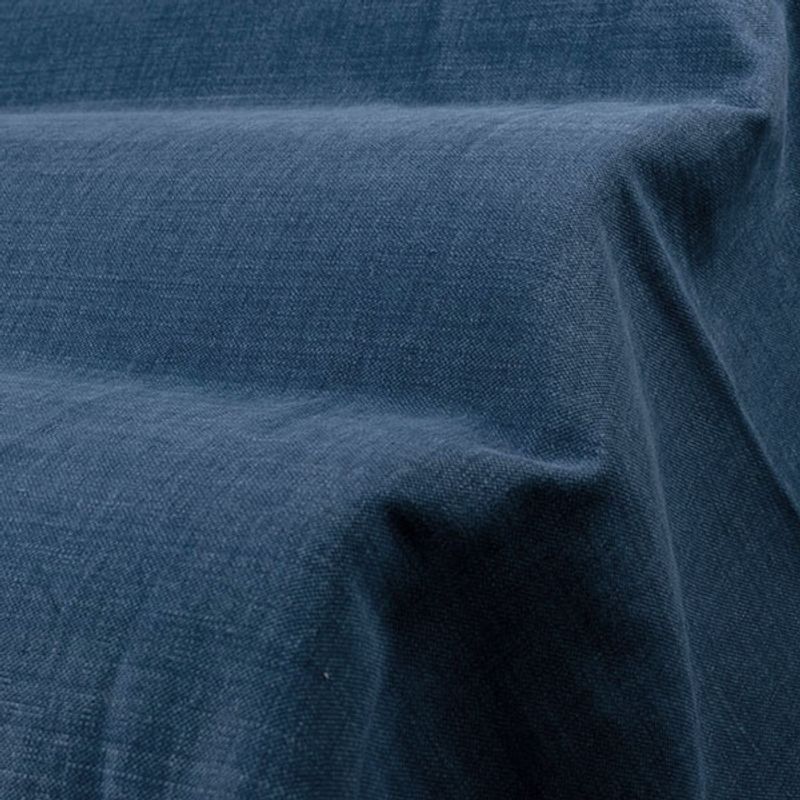 Möbeltyg blå bomull-lin - Caleido 1499