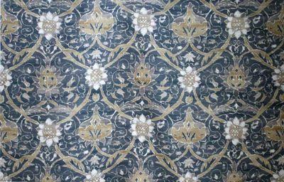 Möbeltyg - William Morris - Montreal - charcoal/mustard